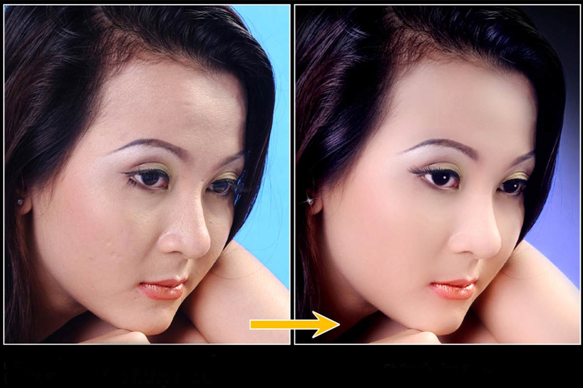 Bài tập số 7 làm mịn da trong photoshop