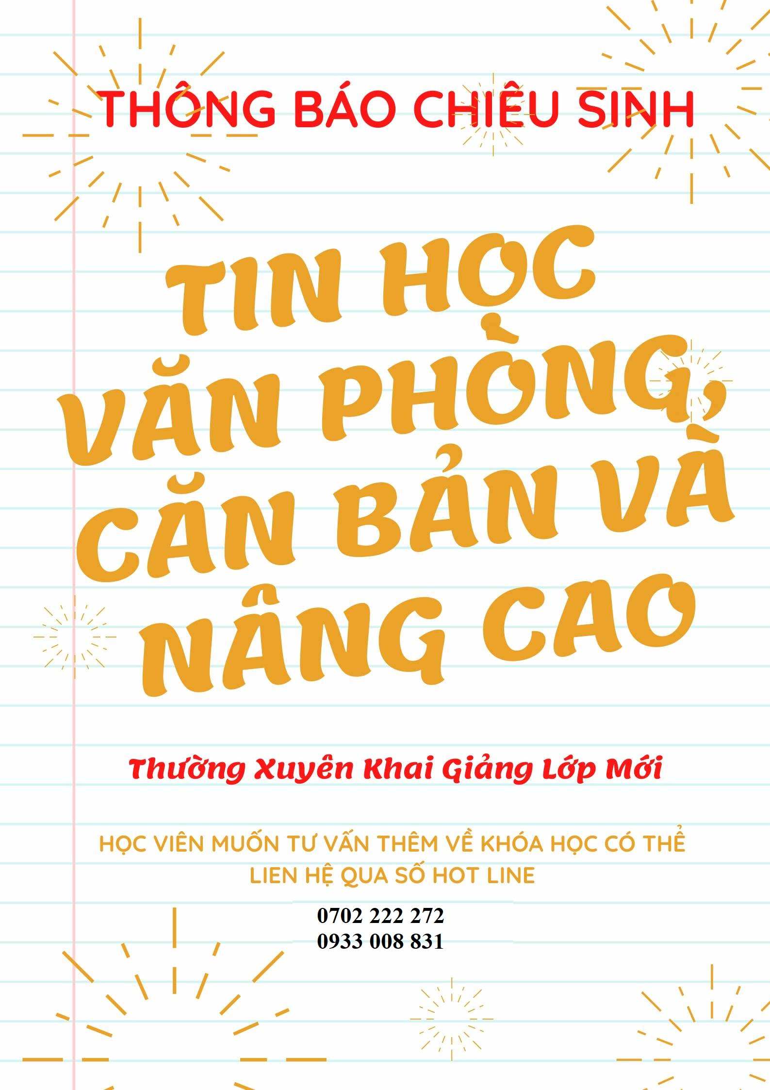 Khóa Học Word, Excel, PowerPoint, Tin Học Văn Phòng Cho Người Đi Làm 3 đào tạo các lớp tin học văn phòng tại vũng tàu