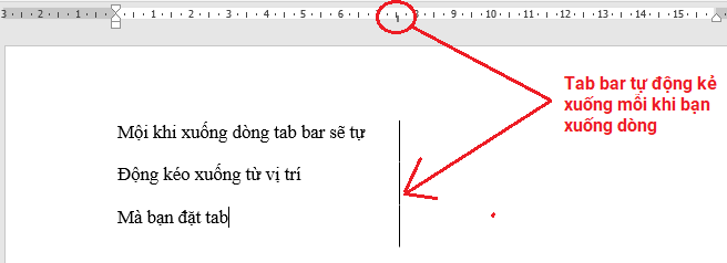cách dùng Tab bar đặt tab thanh thẳng