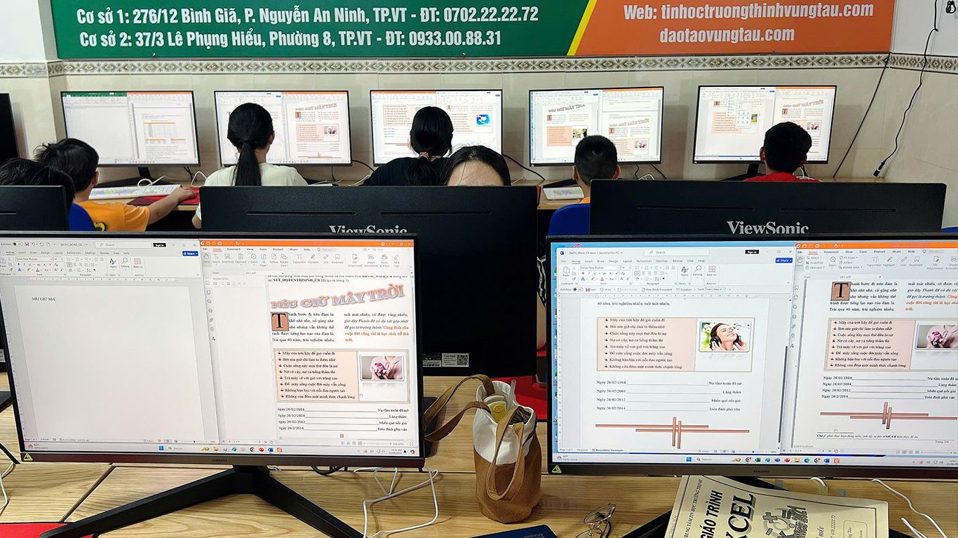 Học tin học lớp 6 tại vũng tàu