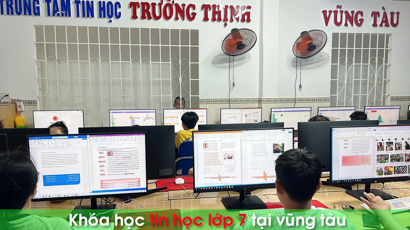tin học lớp 7 vũng tàu