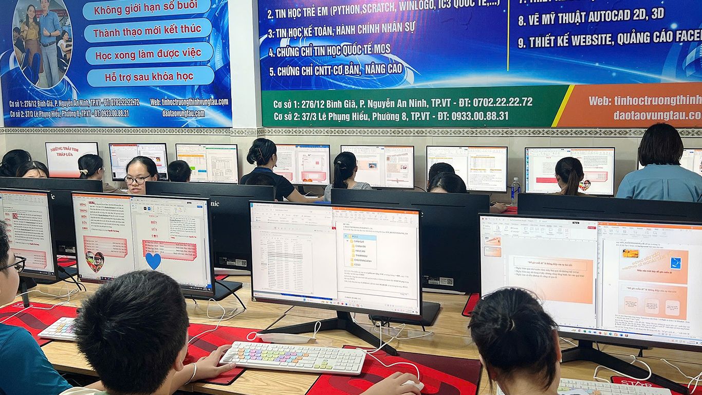 Khóa học tin học lớp 6 vũng tàu