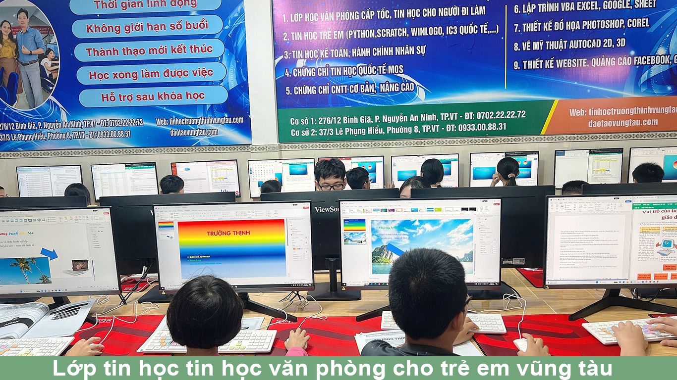 Khóa học tin học lớp 3 tại Vũng Tàu 3 Lớp học tin học văn phòng cho trẻ em vũng tàu