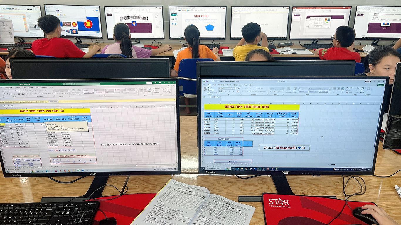 Lớp tin học văn phòng dành cho học sinh lớp 6 vũng tàu