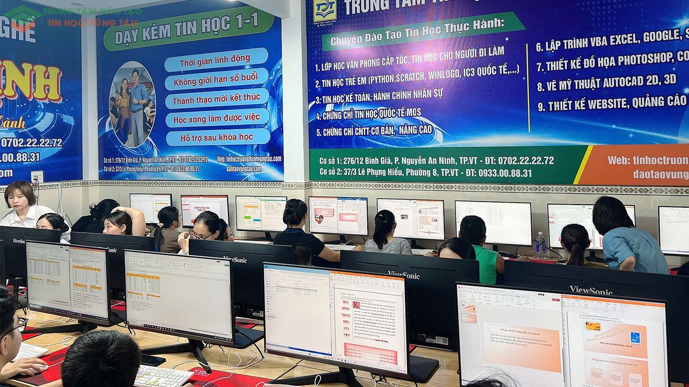 Tin học văn phòng cho trẻ em vũng tàu